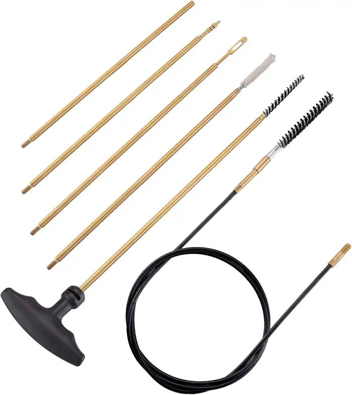 Raiseek – Kit de nettoyage pour pistolet à air comprimé, 177 Cal et 22 Cal, avec balai à franges en