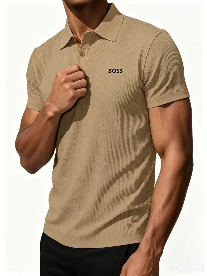 Polo en tricot gaufré Prana pour hommes, décontracté et respirant, adapté pour le golf, le sport et le quotidien