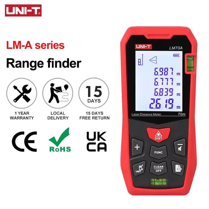 Télémètre Laser UNI-T LM50A LM70A LM100A LM120A télémètre Laser télémètre numérique ruban à mesurer
