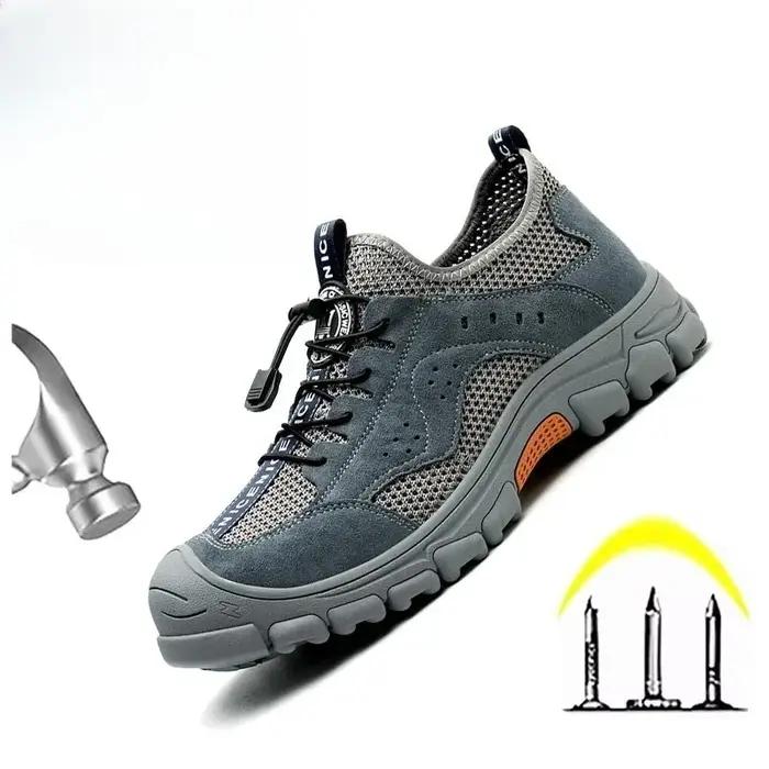 Bottes de travail d'été antibruit et antiperforation résistantes à l'usure pour hommes sécurité professionnelle durable occasions de travail