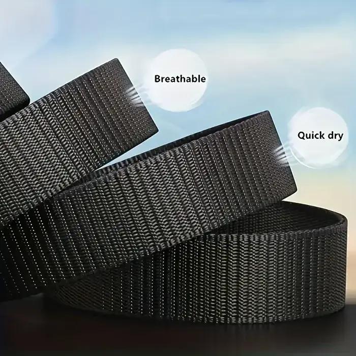 Ceinture militaire en Nylon à boucle automatique, 2 pièces, ceinture tactique multifonctionnelle en