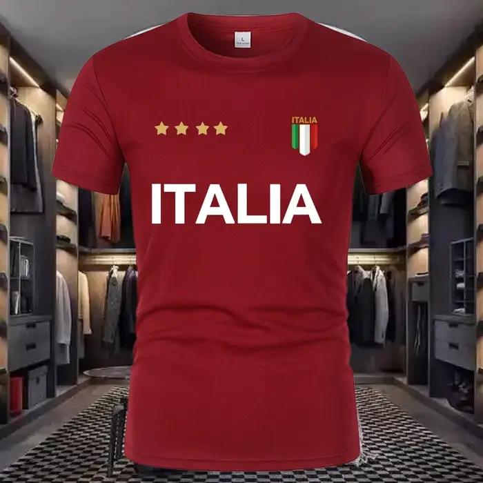 T-shirt respirant en polyester pour hommes, col rond, manches amples, style décontracté et polyvalent, idéal pour été et tenues professionnelles