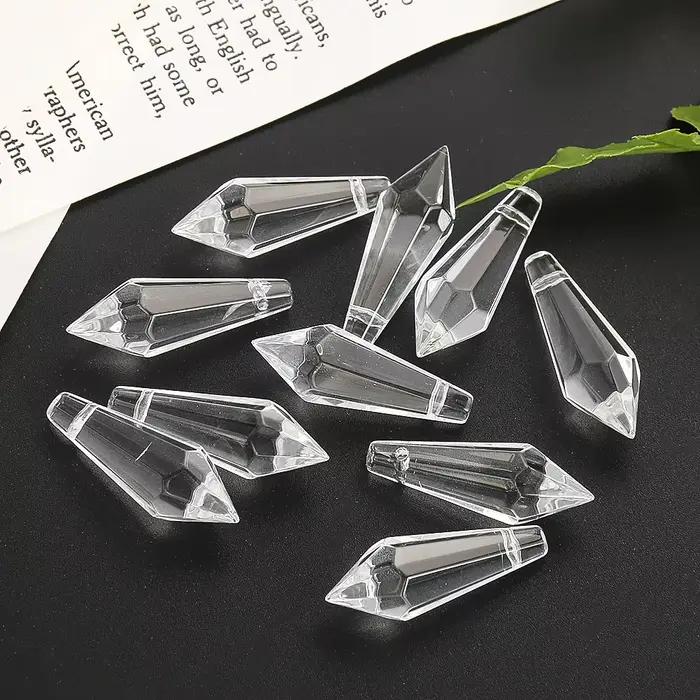 Muy Bien-Prisme en cristal de glace, lustre, pendentif en cristal, attrape-soleil, verre, goutte poi