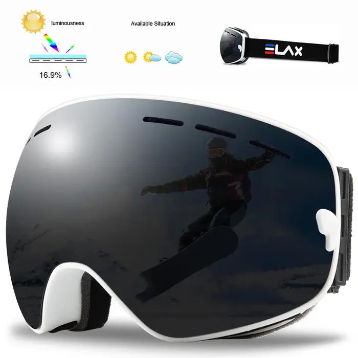 ELAX flambant neuf Double couche Anti-buée lunettes de Ski neige Snowboard lunettes motoneige lunett