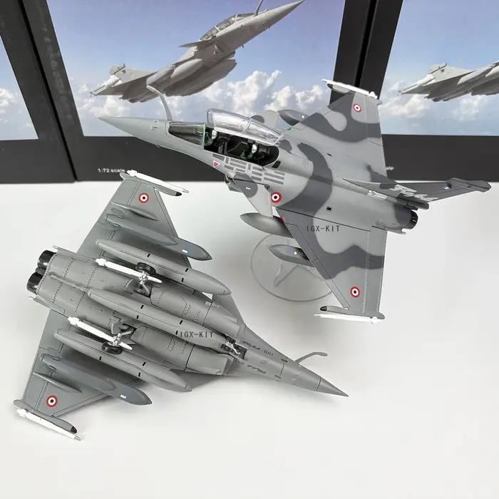 Moulé sous pression 1:72 échelle français Rafale B chasseur Simulation alliage métallique avion modèle Collection décoration cadeau camouflage Ver