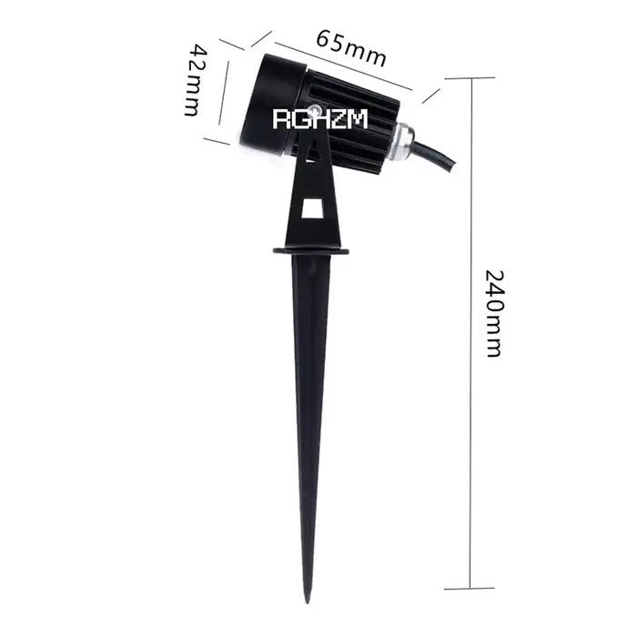Lanterne de jardin imperméable à pic, éclairage LED, spot lumineux d'extérieur, idéal pour une pelou