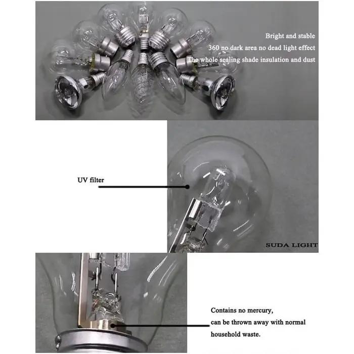 Ampoules halogènes de rechange pour budgétaire, réflecteur E14, ampoules pointues, lampes, intérieur