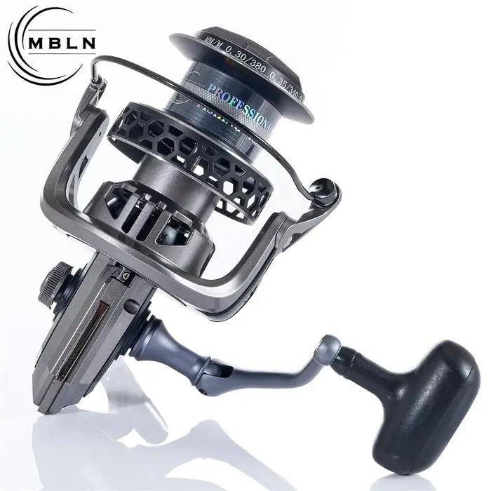Marque MBLN, série 8000 – 12000, moulinet de pêche Spinning, traînée maximale 30KG, bobine en alliag