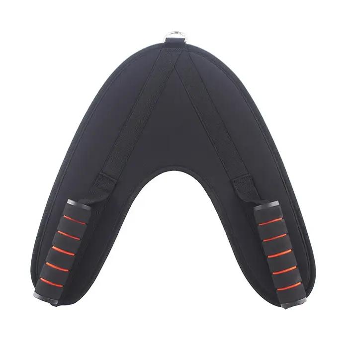 Sangle d'entraînement abdominale pour machine à câble avec support de cou rembourré pour exercices à domicile et équipement de gym