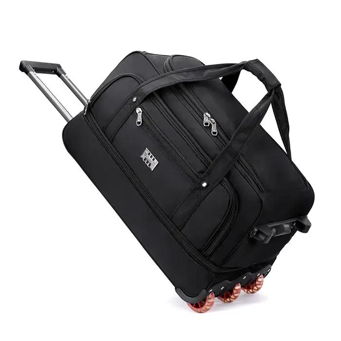 Sac de voyage à roulettes multifonctionnel grande capacité pour hommes et femmes occasion voyage affaires