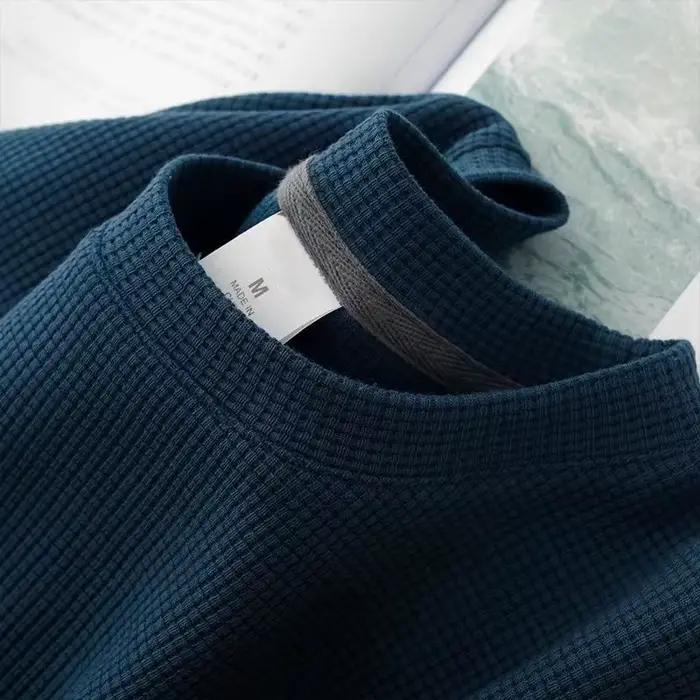 T-shirt gaufré à manches courtes pour hommes et femmes