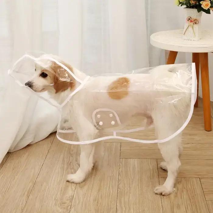 Manteau de pluie solide pour chiens de petite et moyenne taille, imperméable, poncho pour chiot, vêt