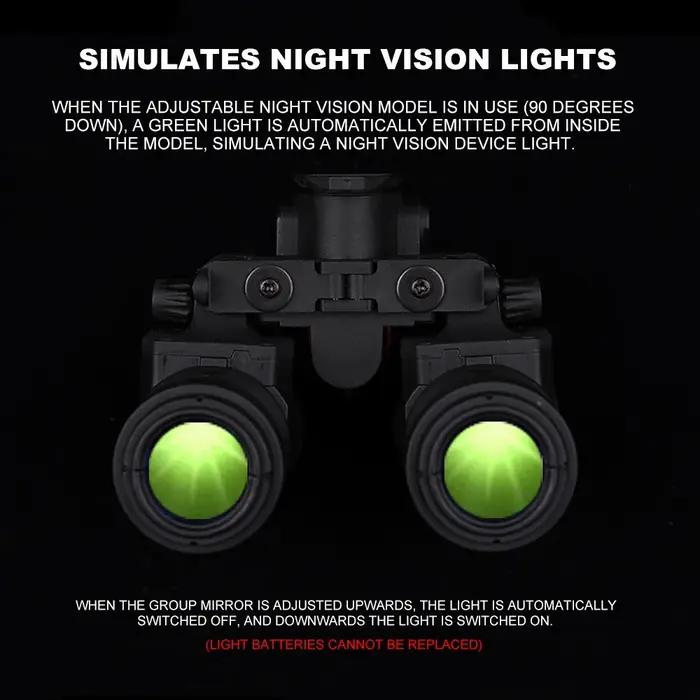 Jumelles vision nocturne AN/PVS31 modèle factice accessoire casque chasse cosplay airsoft sans fonction
