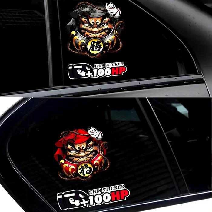Dharma voiture japon téléphone Locomotive moto casque corps fenêtre pare-brise Skateboard ordinateur