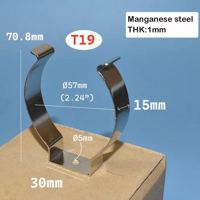 Clips de Tube lumineux LED en acier au manganèse T12 T13 T14 T17 T19, fixation d'ampoule, support de