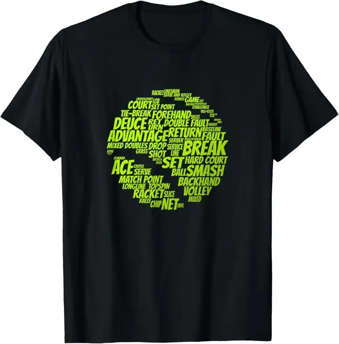 Terminaisons tennis, Joueur de tennis, Raquette de tennis, T-shirt, Vêtements de sport d'été respira