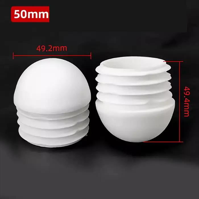 Bouchon rond blanc en plastique, embout d'obturation, Inserts de tuyaux, bouchons d'insertion de bou