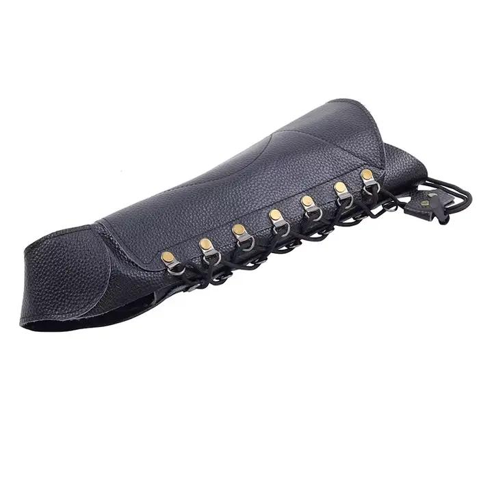 Protecteur de bras en cuir réglable pour arc et flèche unisexe sécurité chasse tir à l arc confort sécurité protection cuir premium