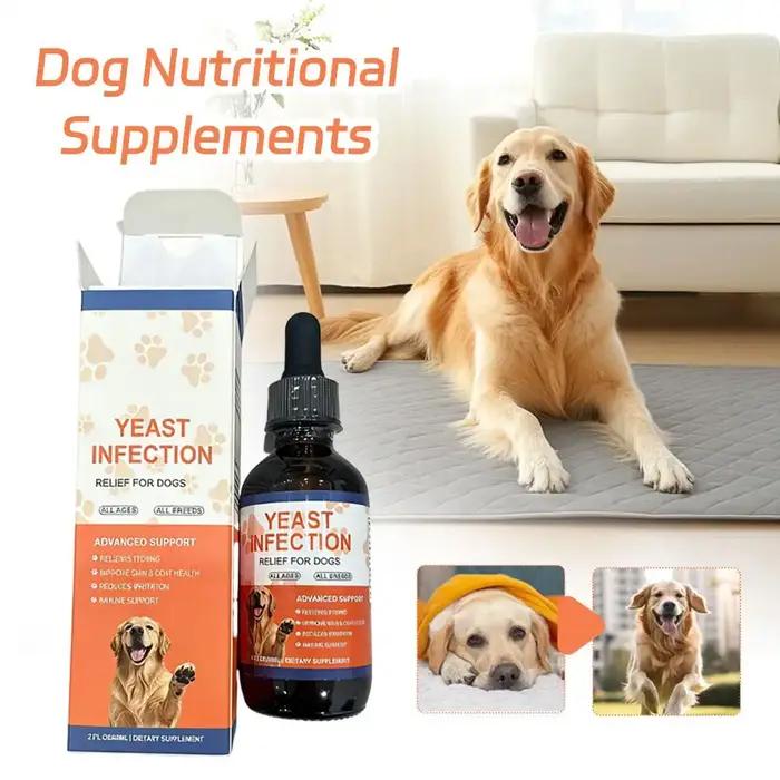 Gouttes anti-infections à la levure pour chiens et chats