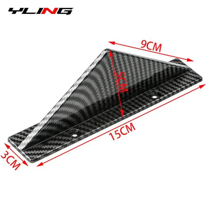 Aileron de requin de voiture universel triangulaire, diffuseur de pare-chocs arrière, protecteur de