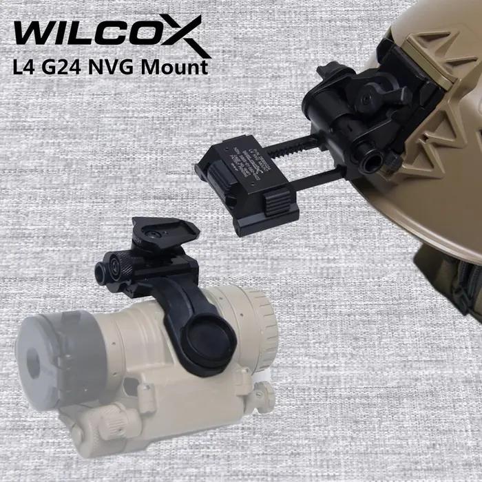 WILCOX métal L4 G24 L4G24 NVG support de casque pour PVS15 PVS18 GPNVG18 lunettes de Vision nocturne J bras Stent sauter