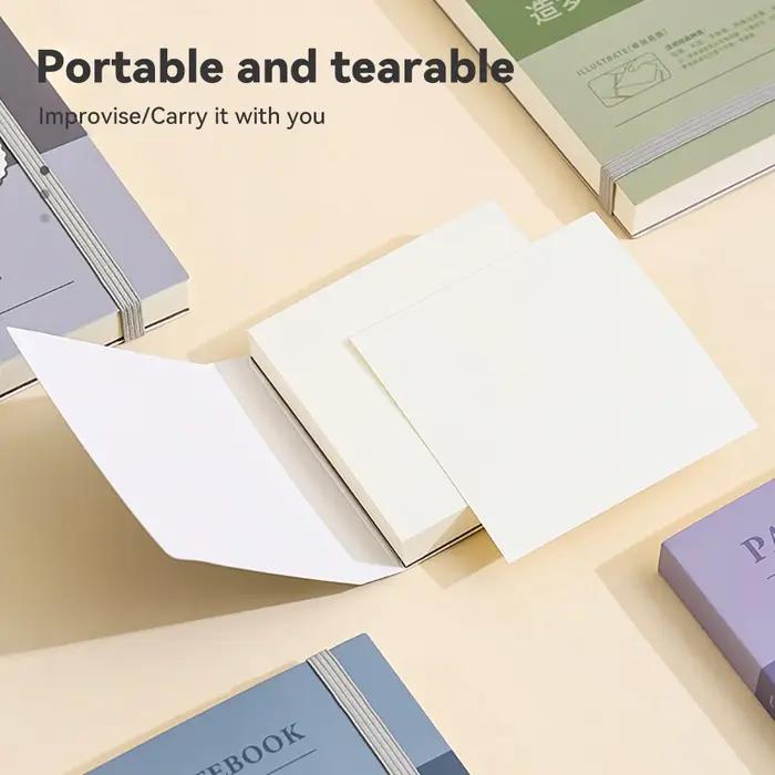 Carnet de croquis portable 40 feuilles carton blanc épais aquarelle graphite dessin artiste cadeau inspiration art occasion spéciale