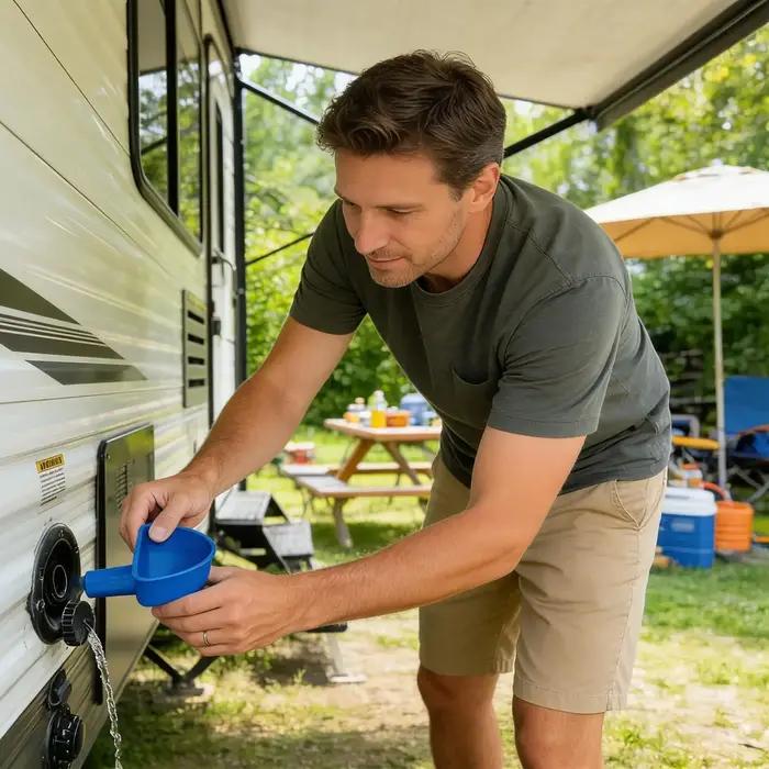 Entonnoir de remplissage d'eau pour camping-cars