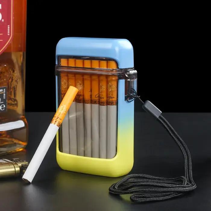 Étui à cigarettes, peut contenir 20 cigarettes scellées, adapté à la randonnée, aux voyages à la plage, à la natation, au camping et à d'autres activités de plein air
