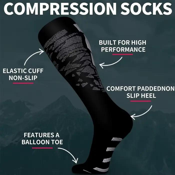 Chaussettes compression professionnelles chasse sport - Soutien circulation optimal running médical