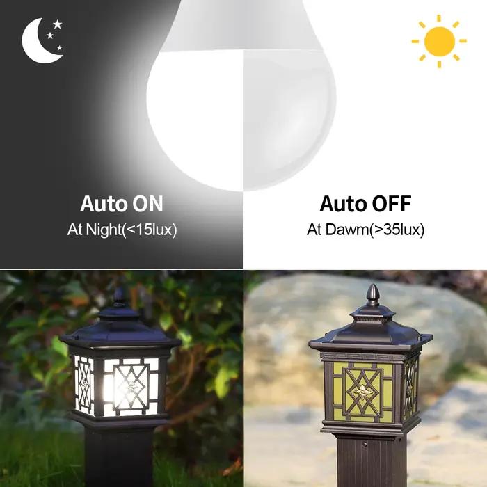 Ampoule LED E27 du crépuscule à l'aube