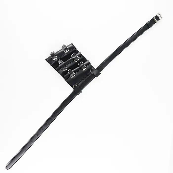Porte-Épée Katana en Cuir PU Noir et Blanc, Étui de Ceinture Médiéval, Accessoires d'Halloween, Anime, Cosplay, oral alier, Samouraï, Ninja, Gaine de Taille