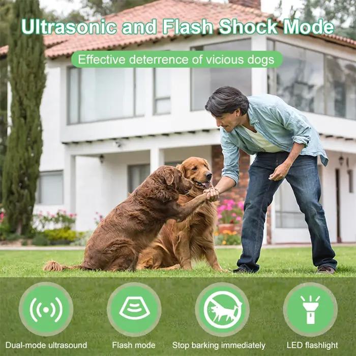 Répulsif pour chiens, dissuasion ultrasonique Portable