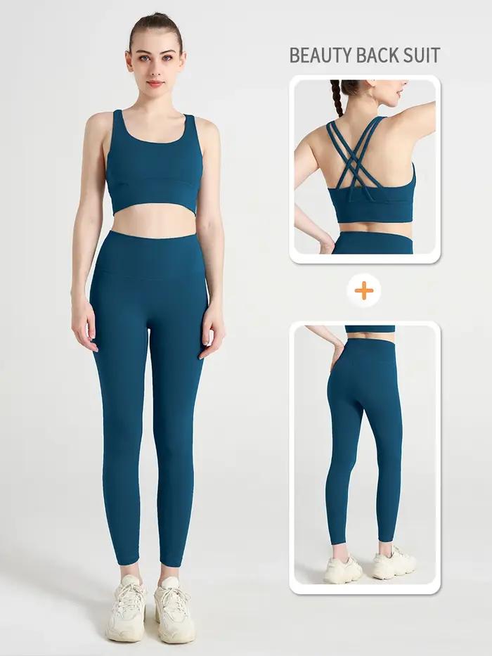 2 pièces vêtements de Yoga survêtement pour femmes