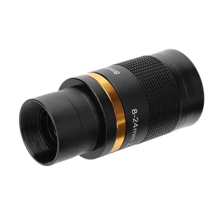 Accessoire télescope oculaire zoom 8-24mm métal continu - Lentille verre optique film vert large bande manuel