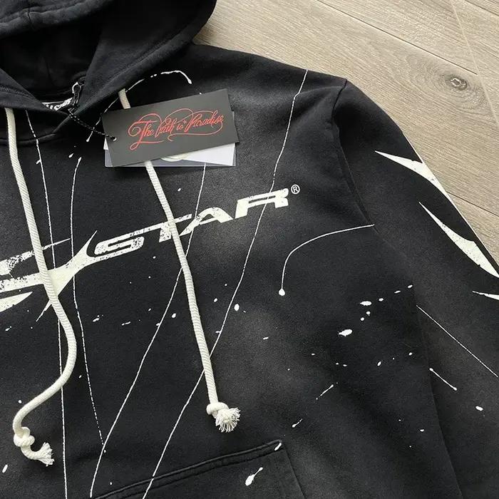 Sweat à capuche avec logo imprimé classique vintage HS High Street