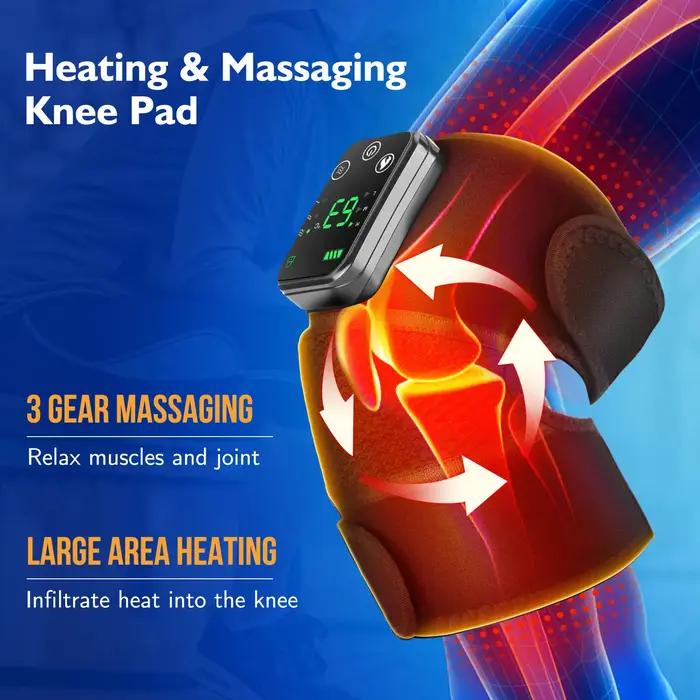 Masseur d'épaule chauffant avec support sans fil réglable pour épaules bras et jambes soulagement tension musculaire et amélioration circulation sanguine occassions spéciales à offrir