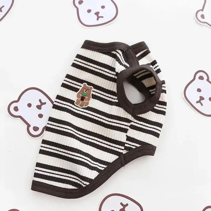 Chemise en coton côtelé pour chien