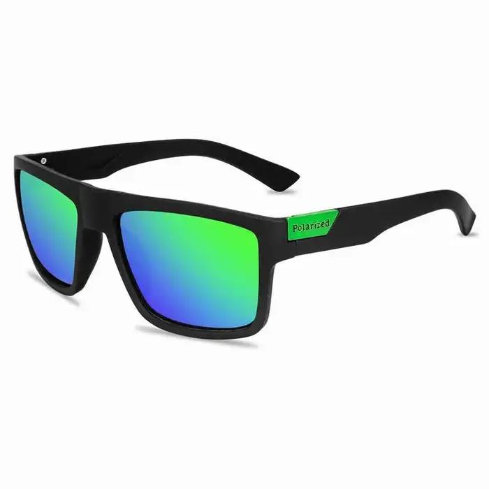 Lunettes de soleil polarisées luxe vintage pour chasse - Cadre carré sport et conduite - Cadeau Noël