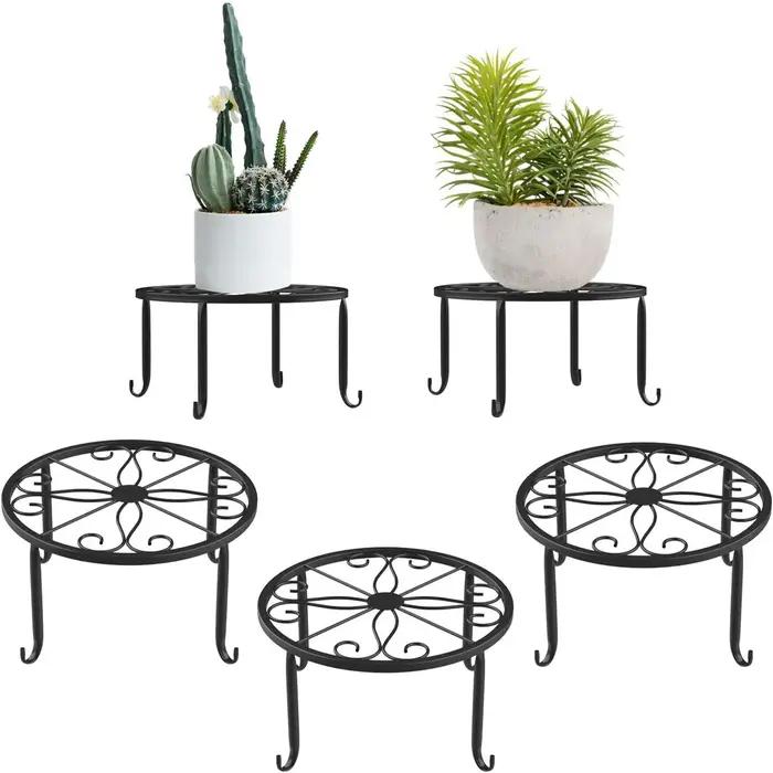 Support de plante en métal, 1 pièce, support de Base de Pot de fleur, tabouret pour maison, jardin,