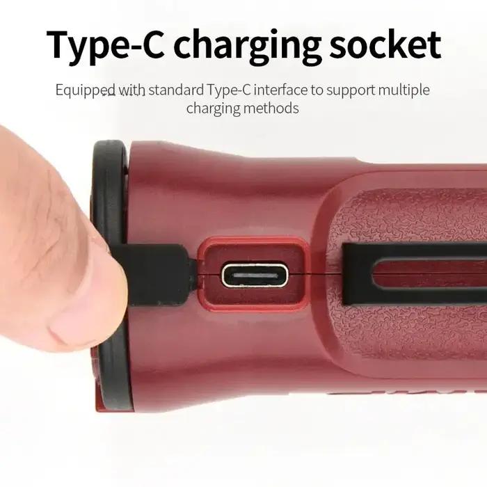 Lampe de Travail COB Pliable à 180 ° Rechargeable par USB, Projecteur de Réparation d'Urgence Portab