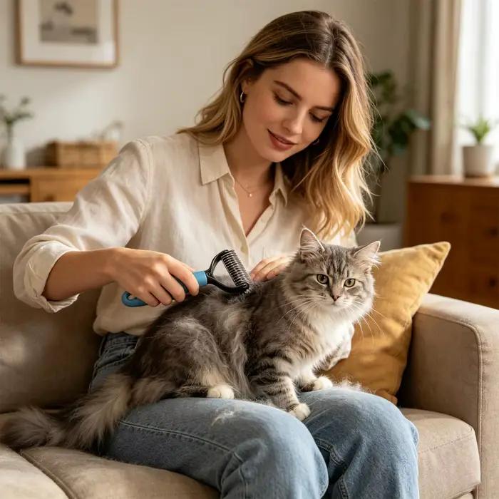 Brosse à double face pour chien