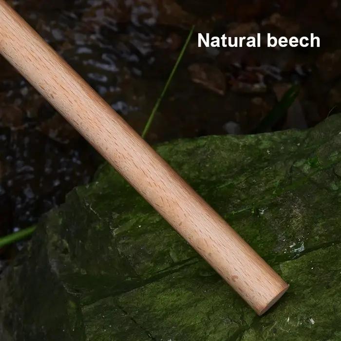 Rideau romain en bois de hêtre naturel