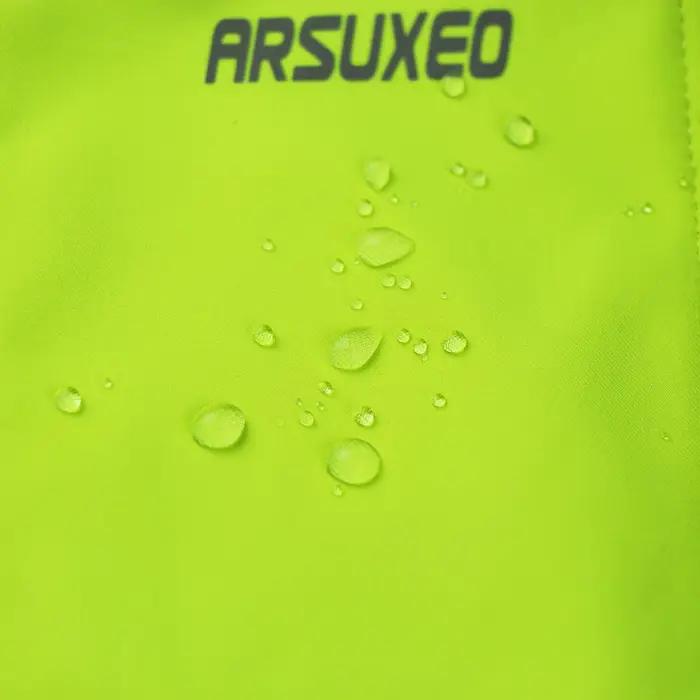 ARSUXEO hommes hiver veste de cyclisme thermique polaire Softshell coupe-vent imperméable respirant