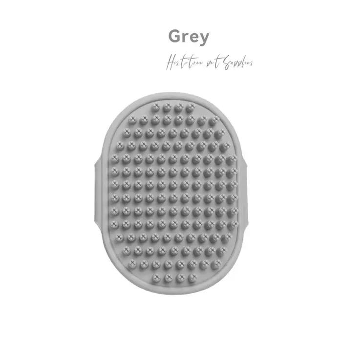 Brosse de toilettage multifonctionnelle en caoutchouc souple pour chiens et chats peigne de bain brosse anti-poil avec poignée réglable pour améliorer la routine de toilettage