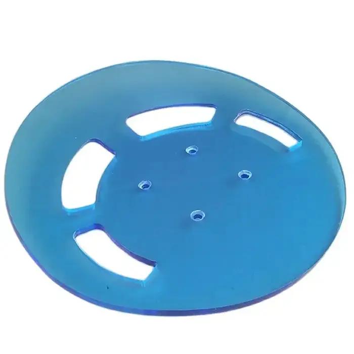 Base de tabouret en acrylique, panneau de tabouret de Bar avec Base arrière découpée arrondie pour t