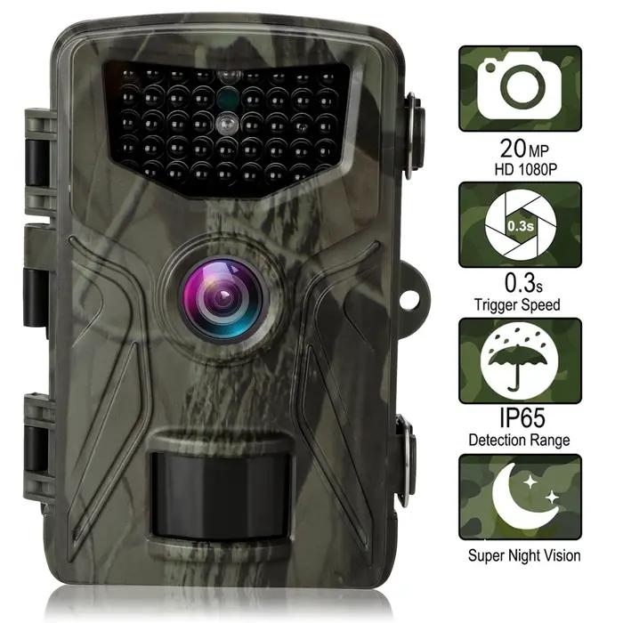Caméra de chasse 20MP avec vision nocturne infrarouge pour la surveillance de la faune et la sécurisation de la propriété occasions spéciales chasseur photographe animalier