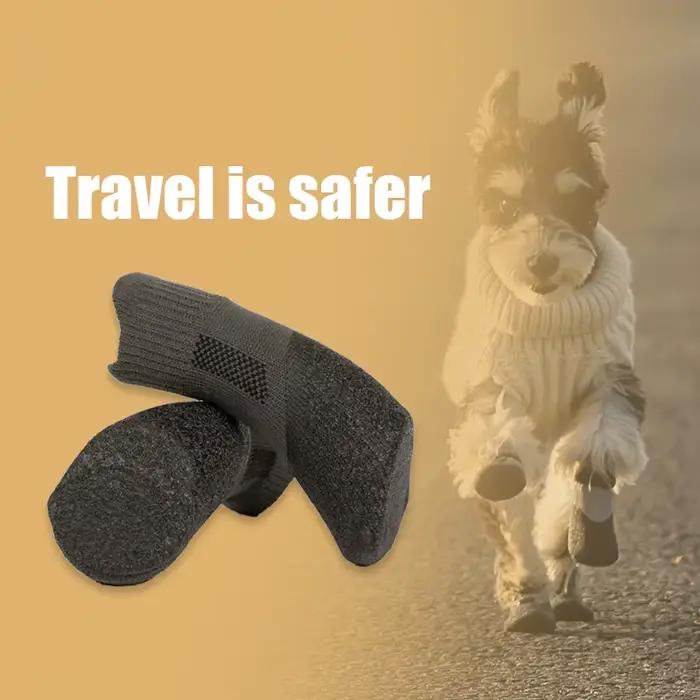 Chaussures pour chiens en coton doux protection des pattes bottes de neige antigel hiver Labrador Border Collie