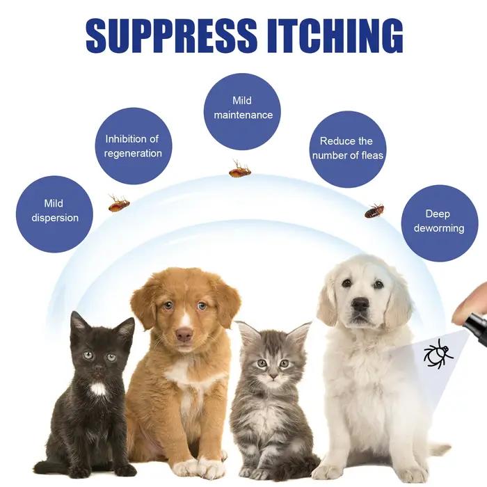 Spray naturel pour les puces pour chiens et chats