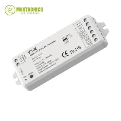 DC12-24V V1 V2 couleur unique CCT LED variateur V3 VP V5-M RGBW RGB + CCT RGB contrôleur 12V CV RF 2