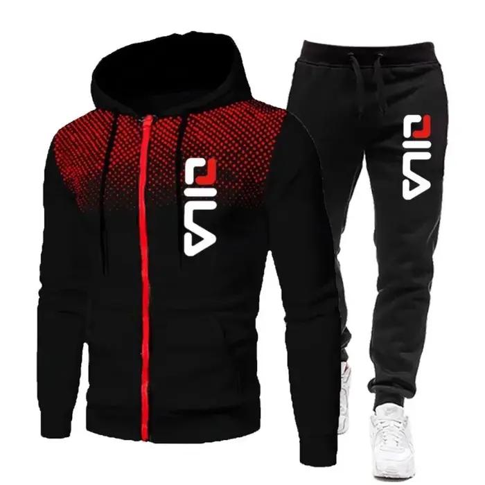 Survêtement homme en polyester préppy imprimé pour automne et hiver style quotidien occasions spéciales